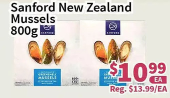 Blue Sky Supermarket Sanford new zealand mussels offer