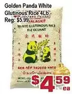 Top Food Supermarket Golden panda white glutinous rice offer