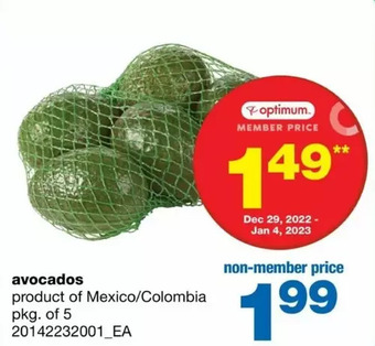 Wholesale Club Avocados offer