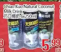 Hong Tai Supermarket Chiao kuo natural coconut milk drink offer
