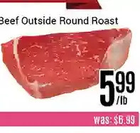 Nations Fresh Foods Beef outside round roast offer