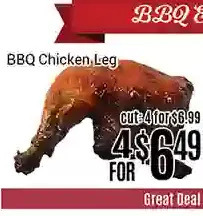 Nations Fresh Foods Bbq chicken leg offer