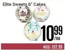 Nations Fresh Foods Elite sweets 6" cakes offer