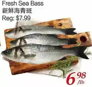 Tone Tai Supermarket Fresh sea bass offer