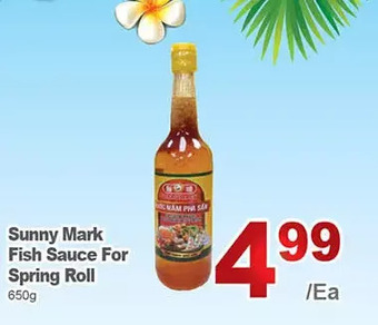 T&T Supermarket Sunny mark fish sauce for spring roll offer