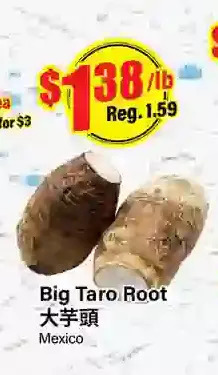 Btrust Supermarket Big taro root offer