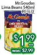 Ample Food Market Mr.goudas lima beans offer