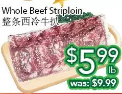 Ample Food Market Whole beef striploin offer