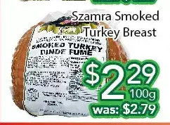 Ample Food Market Szamra smoked turkey breast offer
