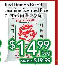 Ample Food Market Red dragon brand jasmine scented rice offer