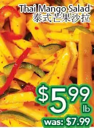 Ample Food Market Thai mango salad offer