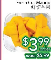 Ample Food Market Fresh cut mango offer