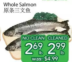 Ample Food Market Whole salmon offer