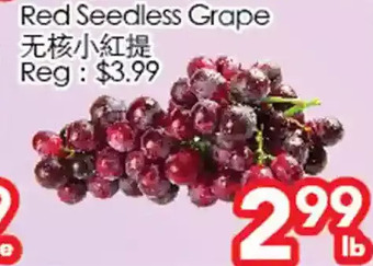 Superking Supermarket Red seedless grape offer