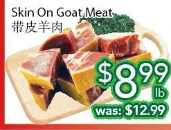 Ample Food Market Skin on goat meat offer