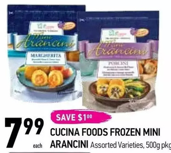 Coppa's Fresh Market Cucina foods frozen mini arancini offer