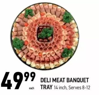 Deli meat banquet tray
