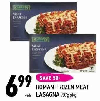 Roman frozen meat lasagna