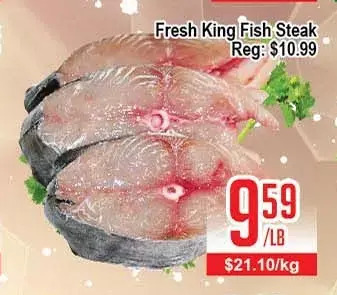 Skyland Foodmart Fresh king fish steak offer