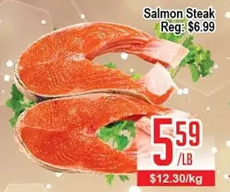 Skyland Foodmart Salmon steak offer
