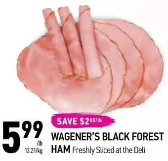 Coppa's Fresh Market Wagener's black forest ham offer