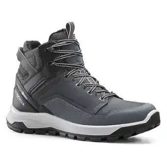 Decathlon Men’s waterproof hiking boots - x-warm sh 500 grey offer