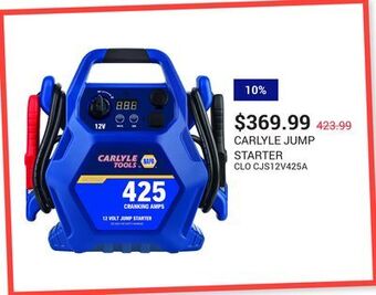 NAPA Auto Parts Jump starter offer
