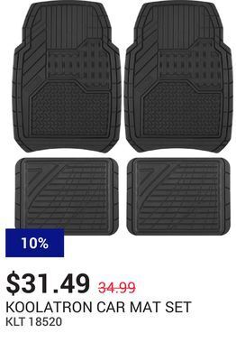 NAPA Auto Parts Car mat set offer
