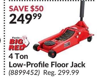 Princess Auto 4 ton low-profile floor jack offer