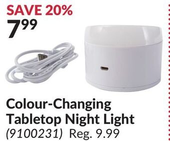 Princess Auto Colour-changing tabletop night light offer