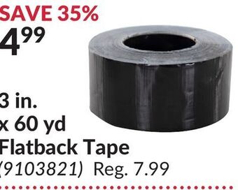 Princess Auto 3 in. x 60 yd flatback tape offer