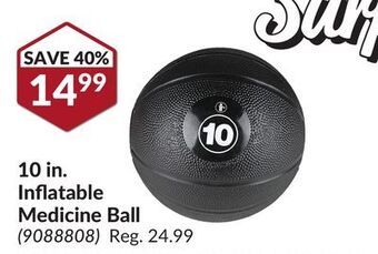 Princess Auto 10 in. inflatable medicine ball offer