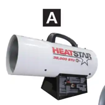 Princess Auto Heatstar 38,000 btu forced-air propane heater with quiet-burner technology offer