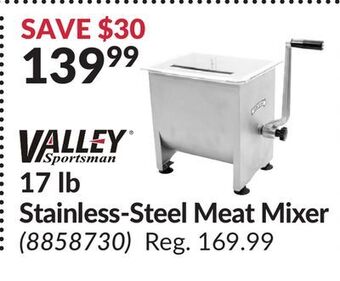 Princess Auto 17 lb stainless-steel meat mixer offer