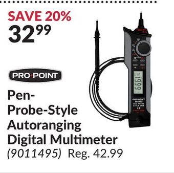 Princess Auto Pen-probe-style autoranging digital multimeter offer