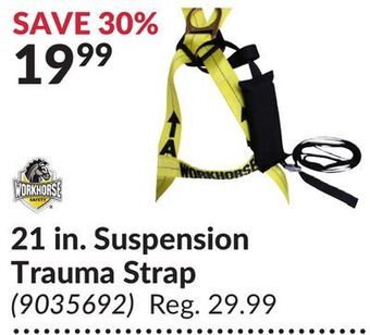 Princess Auto 21 in. suspension trauma strap offer