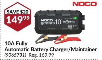 Princess Auto Noco 10a fully automatic battery charger/maintainer offer