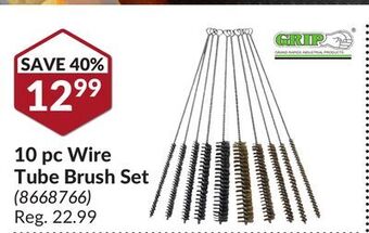 Princess Auto Grip 10 pc wire tube brush set offer