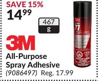 Princess Auto 3m all-purpose spray adhesive offer