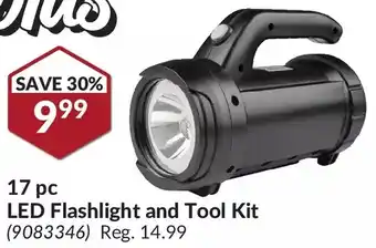 Princess Auto 17 pc led flashlight and tool kit offer