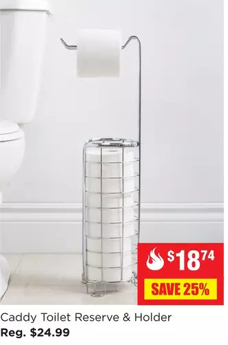 Kitchen Stuff Plus Caddy toilet reserve & holder offer