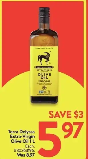 Walmart Terra Delyssa Extra-Virgin Olive Oil 1 L offer
