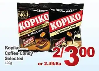 T&T Supermarket Kopiko coffee candy selected 120g offer