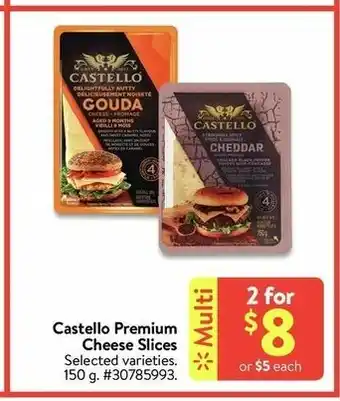 Walmart Castello Premium Cheese Slices offer
