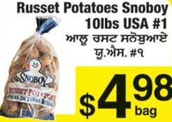 Russet Potatoes Snoboy 10 lbs