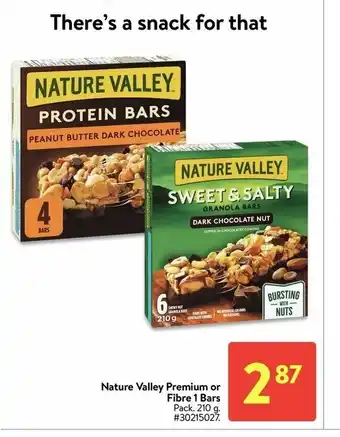 Walmart Nature Valley Premium or Fibre 1 Bars offer