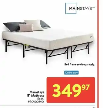 Walmart Mainstays 8" Mattress offer