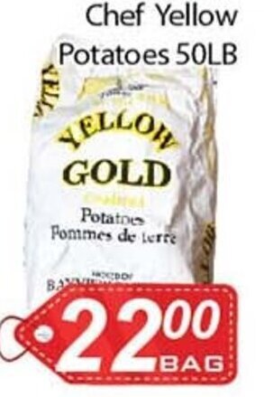 Ample Food Market chef yellow potatoes 50lb offer