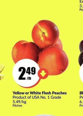 FreshCo Yellow or White Flesh Peaches offer
