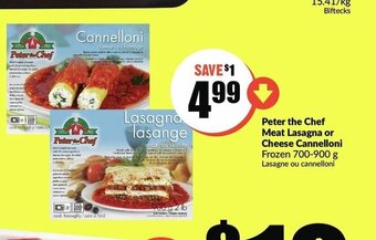 FreshCo Peter The Chef Meat Lasagna or Cheese Cannelloni offer